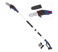 Güde 58594 AST 18-201-05 Tronçonneuse télescopique sans fil (18 V, Li-Ion, Easy-Energy-Exchange, avec batterie et chargeur)