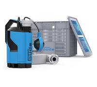 Güde Kit d'inondation 750-230 V, 750 W, débit maximal de 12 000 litres par heure, hauteur de refoulement maximale de 8 m, profondeur d'immersion maximale de 7 m, tuyau de pression de 10 m, boîte de