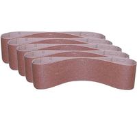 Güde 38361 K80 SB Lot de 5 bandes abrasives Rouge 150 x 1220 mm