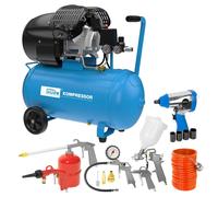 GÜDE Compresseur professionnel 405/10/50 50l 10 bar 2200W 2 raccords beaucoup d'accessoires