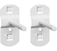 GÜDE Crochet droit pour panneau perforé en set de 2 pieces 40741
