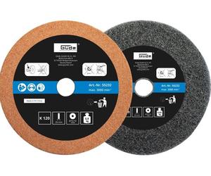 GÜDE Disque abrasif - set 75x10x20mm K120/400 55232