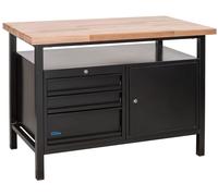 Etabli P 1200 SLT - Black Line - 120 x 65 cm - 1 porte 3 tiroirs Güde G40838