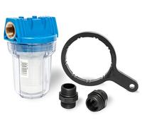 Güde Filtre à eau Type A – Insert filtrant, raccords métal 1" IG/AG, max 5,5 bar, cartouche lavable