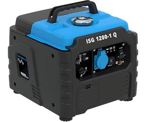 Güde Générateur de courant Inverter ISG 1200-1 Q (moteur 4 temps, essence, 1,3/1,76 (kW/PS), 1 x 230 V, 2 x USB, max. 1200 W, autonomie jusqu'à 6 h, réservoir 3 l, protection contre les surcharges,