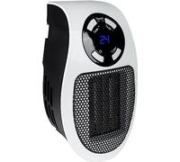 Güde GSH 500 K Mini ventilateur soufflant à prise électrique (230 V, 500 W de puissance de chauffage, 28,46 m³/h, élément chauffant en céramique PTC, rotatif à 90°, prise d'alimentation, fonction
