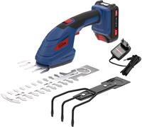 GÜDE Kit d'entretien de jardin sans fil 18V Cisaille à herbe Cisaille à haies Râteau sans fil GPS 18-201-05