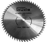 GÜDE Lame de scie à bois de chauffage CV 600 x 30 mm Lame de rechange Lame de scie 56 dents
