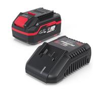 Güde LGAP 18-3040 P Chargeur et Batterie Kit de démarrage (18 V Li-ION, Batterie 4 Ah et Chargeur Rapide 3 A, Puissance de la Batterie 72 Wh, Caoutchouc antidérapant, indicateur de capacité,