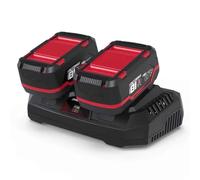 Güde LGAP 2-18-3040 Chargeur et Batterie Kit de démarrage (18 V, 2 x 4,0 Ah et Double Chargeur 3 A, Puissance de la Batterie 72 Wh, Charge Rapide en 96 Min, Compatible avec Tous Les appareils de la