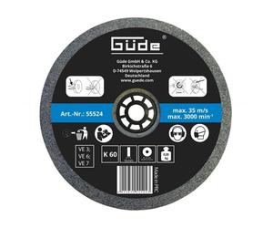 GÜDE Meule abrasive pour touret 125 x 16 mm - grain 60 55524
