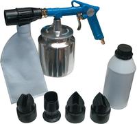GÜDE Pistolet de sablage à air comprimé avec récupération 750ml sablage 5 embouts