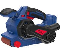 Güde Ponceuse à bande sans fil BSR 18-0 (18 V, surface de ponçage 76 x 115 mm, vitesse de bande 2-5,8 m/s, système de changement rapide de bande, sélection de la vitesse de la bande, aspiration de la