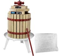 Güde PRESSOIR mécanique vis maie Acier sellettes hêtre 12 L, Tan