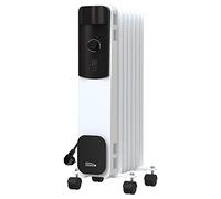 Güde Radiateur à bain d'huile OR 1500-7 (220-240 V, puissance de chauffage 1500 W, 3 niveaux de chauffage (600/900/1500 W), 7 nervures, thermostat en continu, protection anti-basculement et