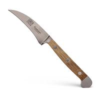 Güde Solingen - Couteau à éplucher forgé, 6 cm, Bois de chêne de Baril, Alpha-CHÊNE DE Baril - Double mitre, fabriqué à la Main en Allemagne