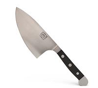 GÜDE Solingen - Couteau à herbes "Shark" forgé, 14 cm, POM noir, ALPHA - double mitre, fabriqué à la main en Allemagne