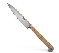 GÜDE Solingen - Couteau à larder forgé, 10 cm, chêne Balkhauser Kotten, ALPHA-BALK - Couteaux d'office, double mitre, fabriqué à la main en Allemagne