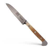 Güde Solingen - Couteau à légumes forgé, 9 cm, Bois de chêne de Baril, Alpha-CHÊNE DE Baril - Double mitre, fabriqué à la Main en Allemagne