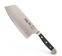 GÜDE Solingen - Couteau de chef chinois, Chai Dao, forgé, 16 cm, POM noir, ALPHA - double mitre, fabriqué à la main en Allemagne