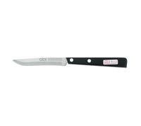 Güde Solingen - Couteau Utilitaire Noir/Blanc avec Bord dentelé, 10 cm, UNI, Pom