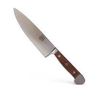 GÜDE Solingen - Petit couteau de chef forgé, 16 cm, noyer, Noyer ALPHA - mitre double, fabriqué à la main en Allemagne