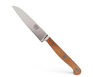 Güde Solingen Tradition - Couteau à légumes forgé, 9 cm, bois de prunier, F.GÜDE, fabriqué à la main en Allemagne, Marron