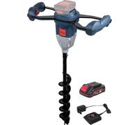 Güde Tarière sans fil EB 18-201-05-18 V, batterie 2 Ah, chargeur 0,5 A | Groupe de système de batterie E³ Güde 18 V, Li-Ion, moteur sans balais 600 W, longueur de foret 80 cm