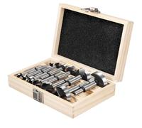 Gueenky 12 Pièces Meche a Faconner Bois, 10-50mm Foret Forstner Mèches à Bois Forstner à Tige Ronde Foret 10/12/15/18/20/22/25/30/35/40/45/50mm