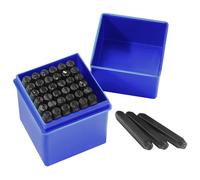 Gueenky 36 Pièces Lettres et Chiffres à Frapper, 5mm Poinçon Lettre Metal, A-Z et 0-9 Lettre a Frapper Metal, Chiffre à Frapper pour Estampage Métal Plastique Bois Cuir