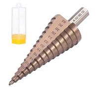 Gueenky Foret Étagé 4-32 mm, Foret Conique HSS Cobal Foret Fraise Meche a Etage, 15 Étapes fraise Étagée Foret Conique pour Percage dans Metal Acier Inox Plastique Aluminium