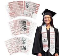 Gueevin Lot de 16 autocollants en vinyle pour transfert thermique e 2026 - Décorations de remise de diplôme personnalisées pour chemises, casquettes, étoles et loisirs créatifs (noir et or