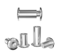GUEEYUAW 10 Pièces Vis de Connexion M4 × 12 mm, 304 Acier Inoxydable A2 V2A Connecteurs d'armoire