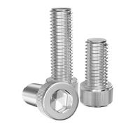 GUEEYUAW 30 Pièces Vis à Tête Cylindrique M3 x 30 mm, 304 Acier Inoxydable A2 V2A DIN 912, Vis à Tête à Six Pans Creux, Peuvent être Utilisés en Extérieur