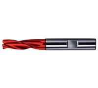 Gühring 9055310020000 Fraise Din 6527 2 mm 3-dents en Carbure monobloc, Argent/Rouge