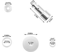 Guej-Joint D'étanchéité En Silicone Transparent + Joint D'autocuiseur + Flotteur De Rechange Universel Pour Modèles 5/6 Quarts