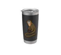 Guenon à moustaches Kawaii Gobelet isotherme en acier inoxydable double paroi