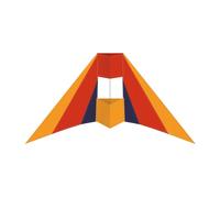 Günther Flugspiele 1157 - Cerf-Volant monofil Phoenix, 65 x 180 cm, cerf-Volant en Polyester Ripstop Robuste, pour Les Enfants à partir de 6 Ans, avec Cordes de Haute qualité sur Enrouleur