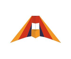 Günther Flugspiele 1157 - Cerf-Volant monofil Phoenix, 65 x 180 cm, cerf-Volant en Polyester Ripstop Robuste, pour Les Enfants à partir de 6 Ans, avec Cordes de Haute qualité sur Enrouleur