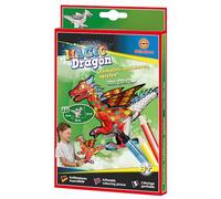 Günther Flugspiele 1591 - Image à colorier Gonflable Magic Dragon, env. 40 x 13 x 33 cm, Dragon à colorier et à gonfler, pour Les Enfants à partir de 3 Ans