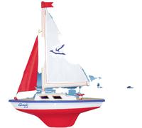 Günther Flugspiele Giggi Voilier prêt à fonctionner (RtR) 240 mm