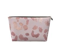 Guépard à imprimé léopard Or Rose, Trousse de Maquillage Trousse à cosmétiques Trousse de Toilette de Voyage Portable Pochette de Toilette