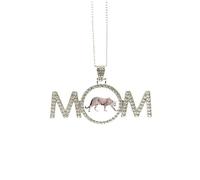Guépard Animal Marron Art Déco Mode Cadeau Fête des Mères pour Maman Nana Grand-Mère Collier Anniversaire Bijoux, M