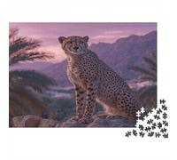 Guépard Arabe 1000pcs (75x50cm) Puzzles Adaptés Aux Adultes Et Aux Personnes Âgées De 14 Ans Et Plus