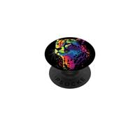 Guépard Cheetah Félin J'aime Les Chats Doux Guépard PopSockets PopGrip Adhésif