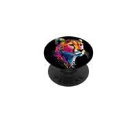 Guépard Cheetah Félin J'aime Les Chats Doux Guépard PopSockets PopGrip Adhésif