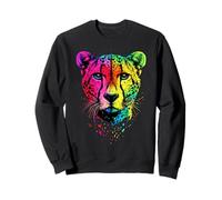 Guépard Cheetah Félin J'aime Les Chats Doux Guépard Sweatshirt