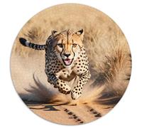 Guépard en Pleine Course Cadeau Unique Décoration Intérieure Animal Sauvage Action Jeu ÉduChatif Challenge Toy Adultes & Enfants des 14 Ans 1000pcs (67.5x67.5cm)