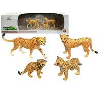 Guépard Figurines éducatives Animaux sauvages 4 pièces Savane