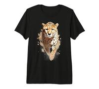 Guépard Gracieux, Sprint, guépard Dynamique, Qui Court Un guépard Sauvage T-Shirt Haut de Gamme
